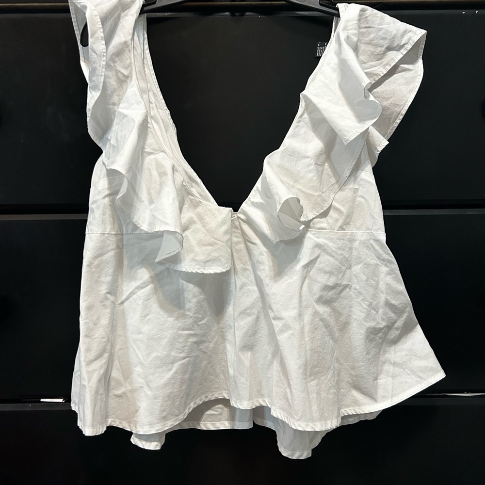 white babydoll top